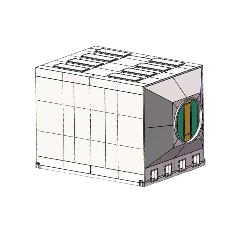 Cấu trúc dỡ hàng trên và bên hông Hộp hấp phụ than hoạt tính bằng thép không gỉ 304