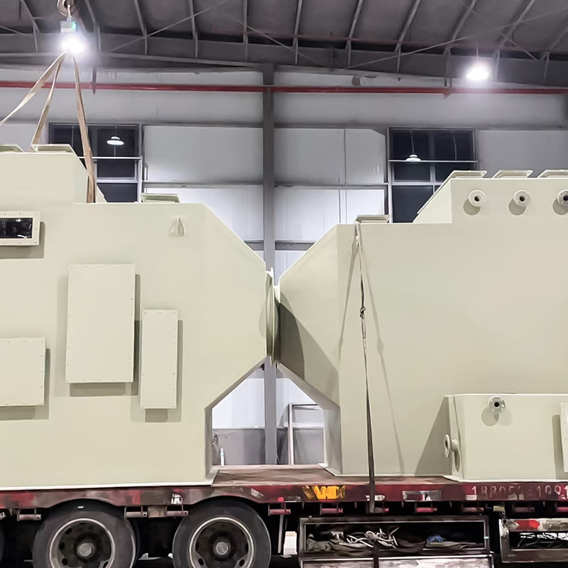 Tháp chà sàn ngang FRP