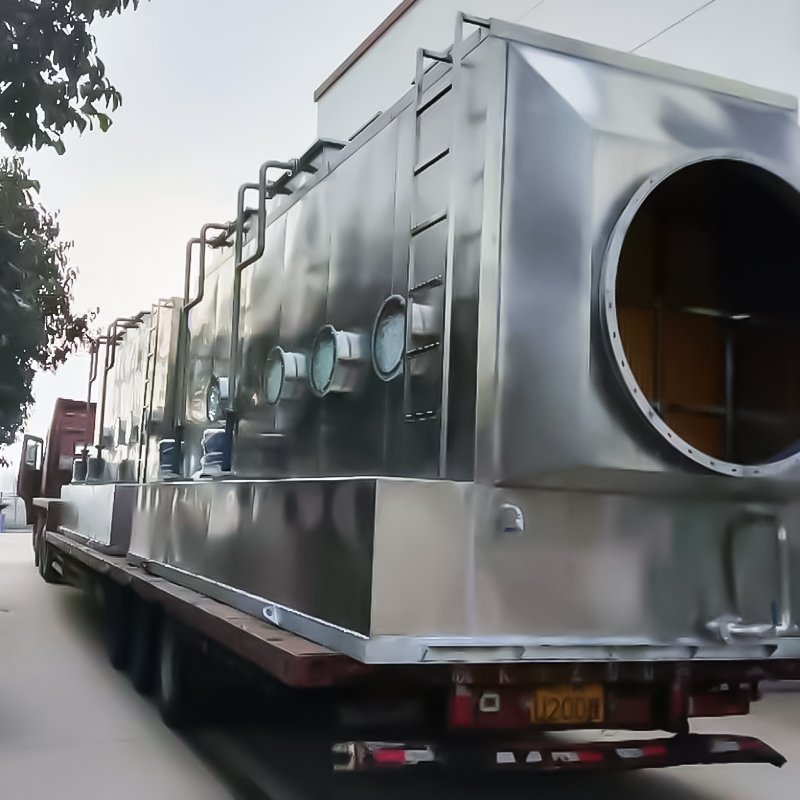 Tháp chà sàn ngang inox 304