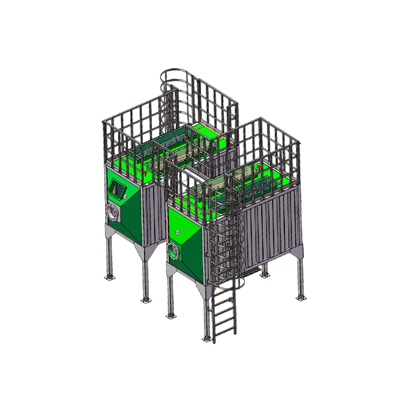 Hộp hấp phụ than hoạt tính bằng thép cacbon tải trên và dưới