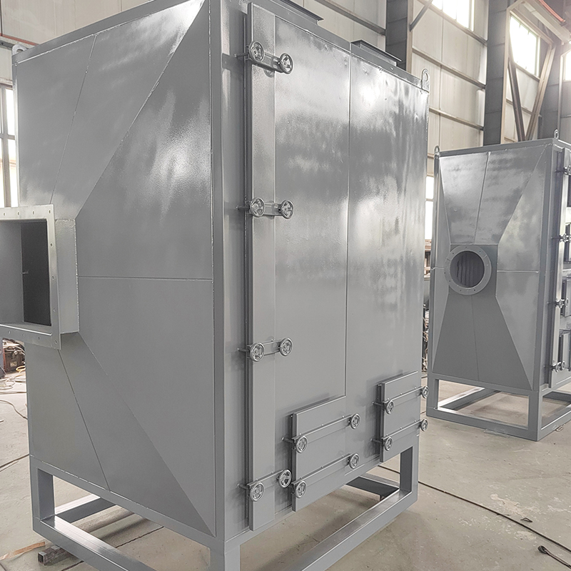 Hộp hấp phụ than hoạt tính bằng thép cacbon tải trên và dưới